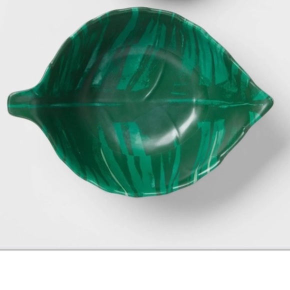 πΈ 3/$25 π Target OPALHOUSE Bamboo Melamine Green Leaf Snack Serving Bowl - Picture 7 of 13